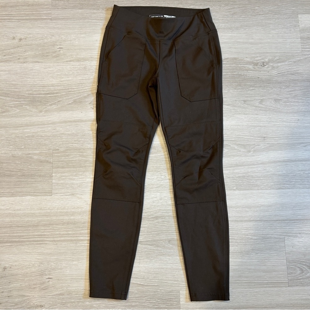 Carhartt Women’s Grey Fitted Stretch Utility Double Knee Work Legging - XS